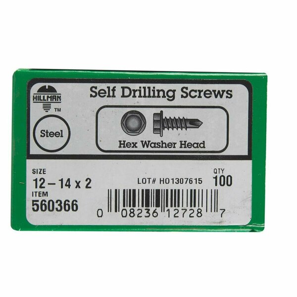 Aceds 12-14 x 2 in. Hex Washer Head Self Drilling Screw 5034301